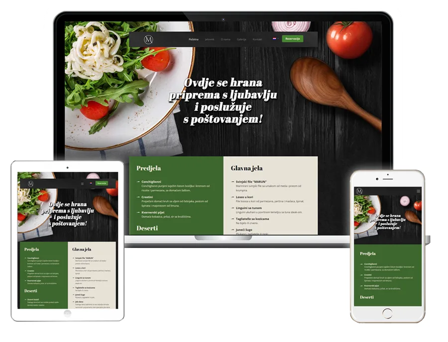 izrada web stranica za restorane