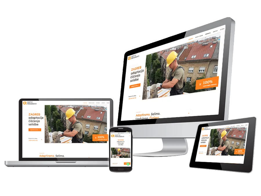 Construction website portfolio